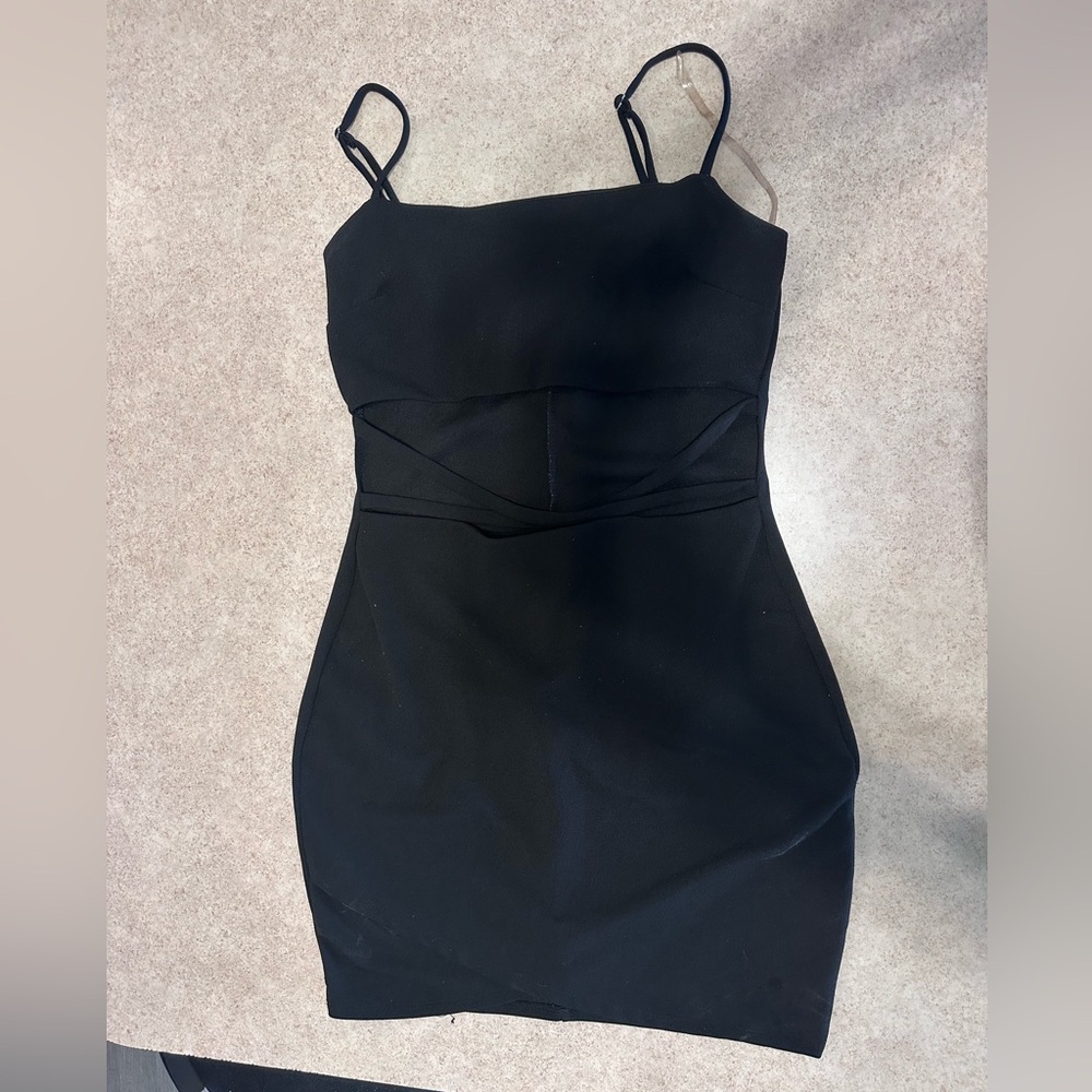 Blue Blush Fitted Dress